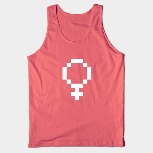 8 Bit Female Symbol Tank Top by FeministShirts